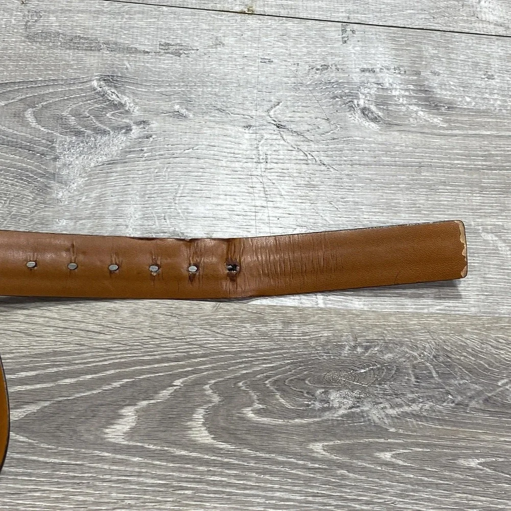 Johnston & Murphy Belt Mens 44 American Kip Leather‎ Classic BH2051D Made in USA